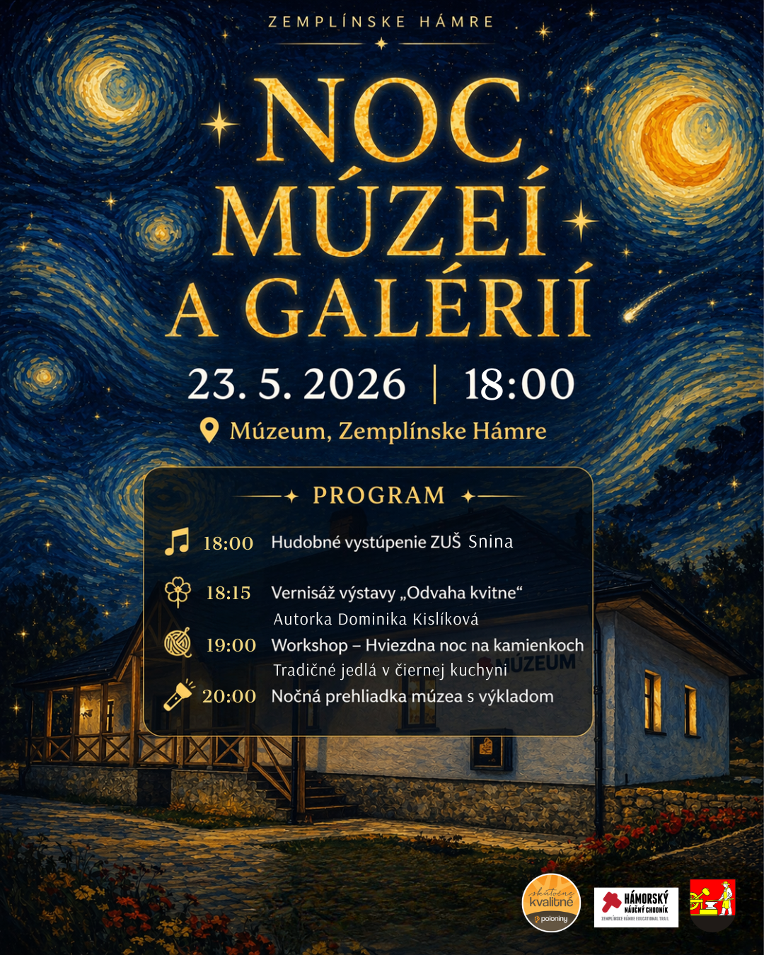 Noc múzeí a galérií 2026